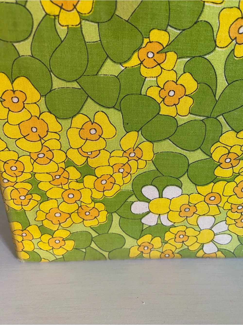 Vintage MCM HyTone Canvas 3 Ring Binder 3/4